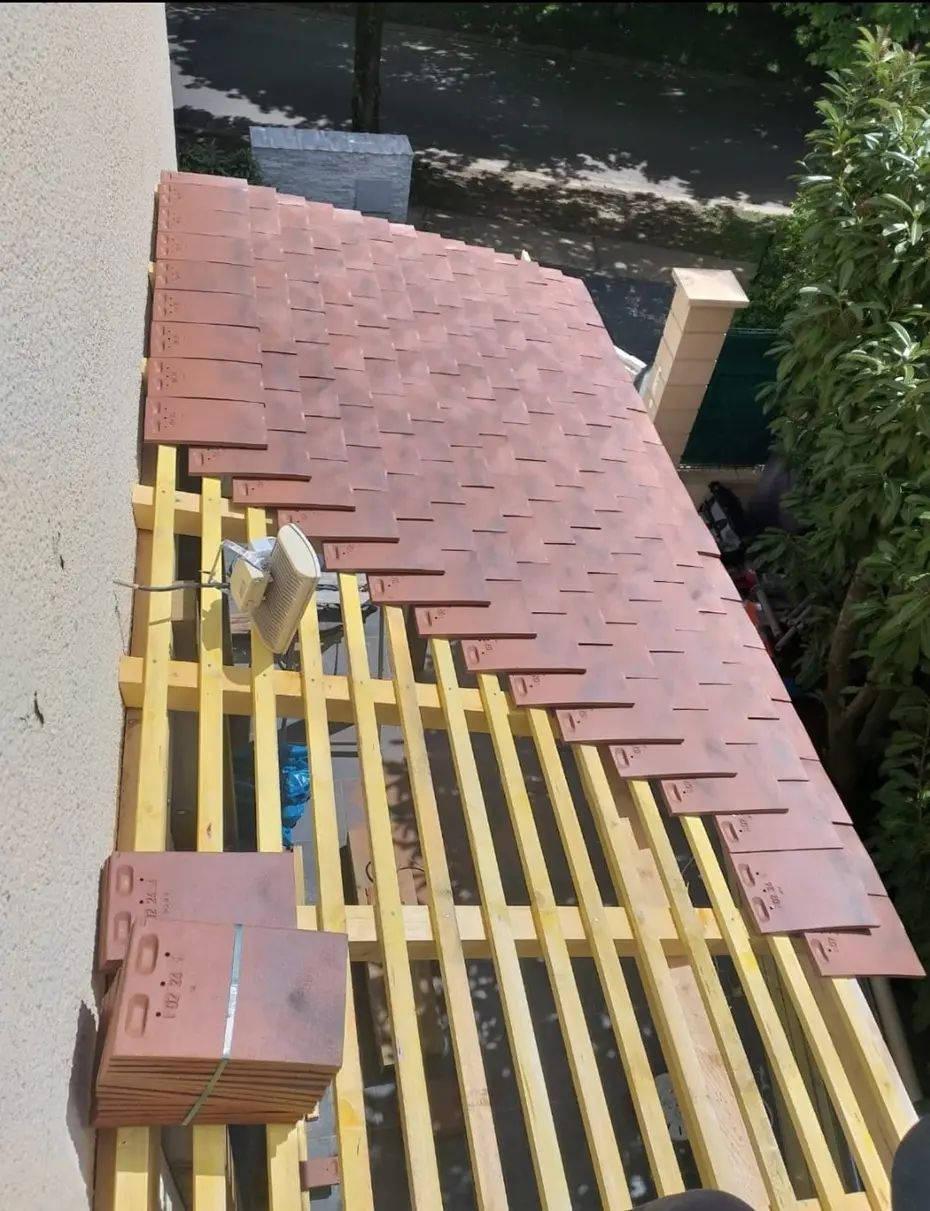 Rénovation de toiture en tuiles à Viarmes